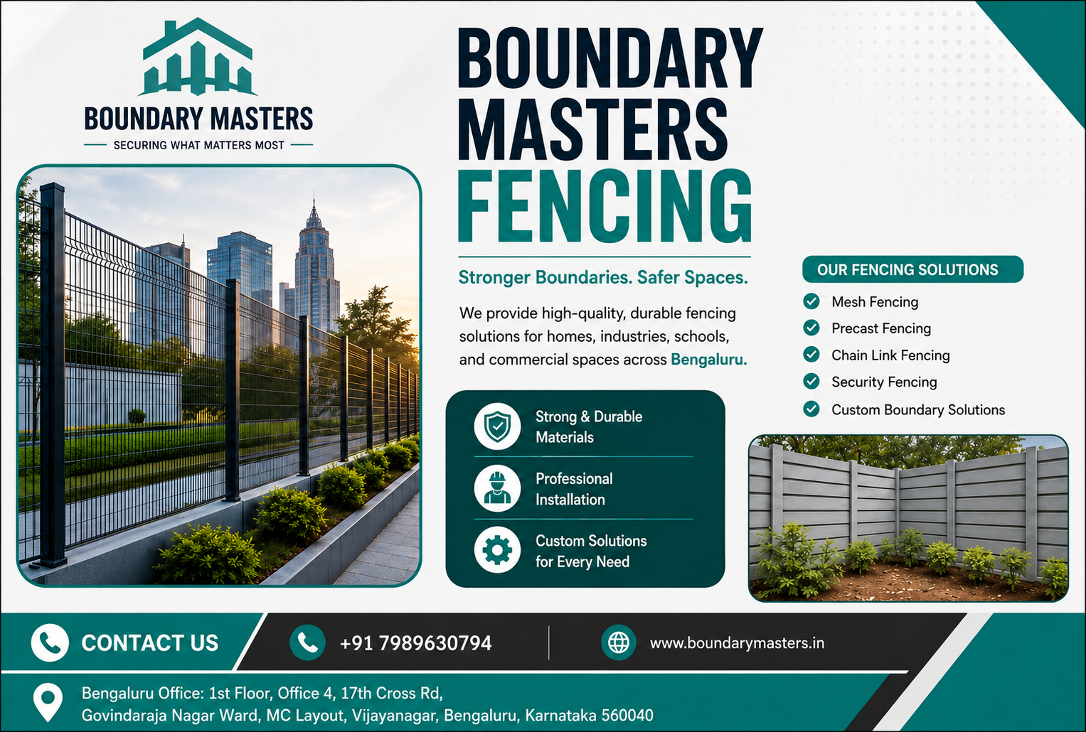 Best Fencing Suppliers in Bangalore Providing Chain Link and Solar Fencing Solutions