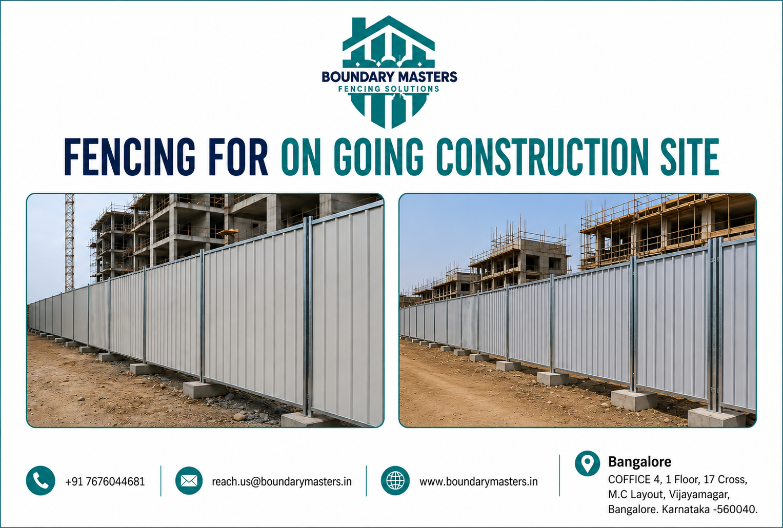 Fencing For On Going Construction Site