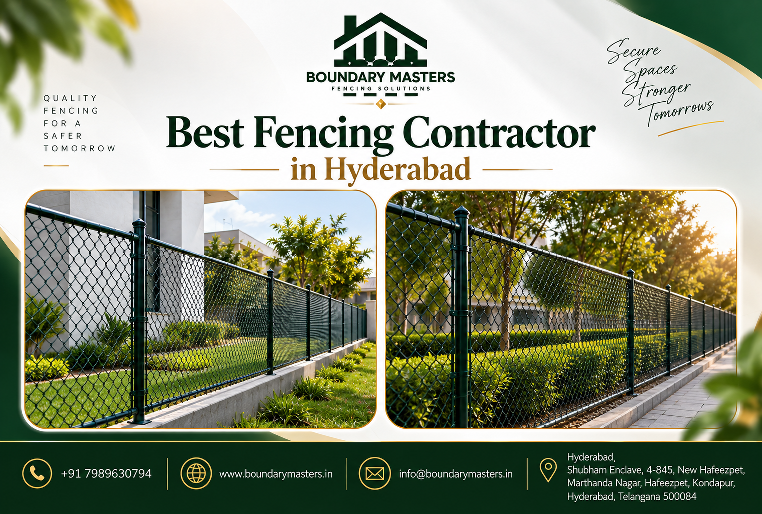 Best Fencing Contractor in Hyderabad for residential, commercial, and industrial fencing solutions